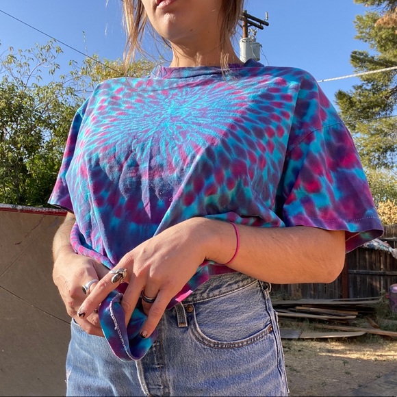 Vintage oversized tie die t-shirt - Picture 2 of 4